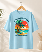 Saltwater State of Mind Oversized Graphic T-Shirt