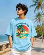 Saltwater State of Mind Oversized Graphic T-Shirt