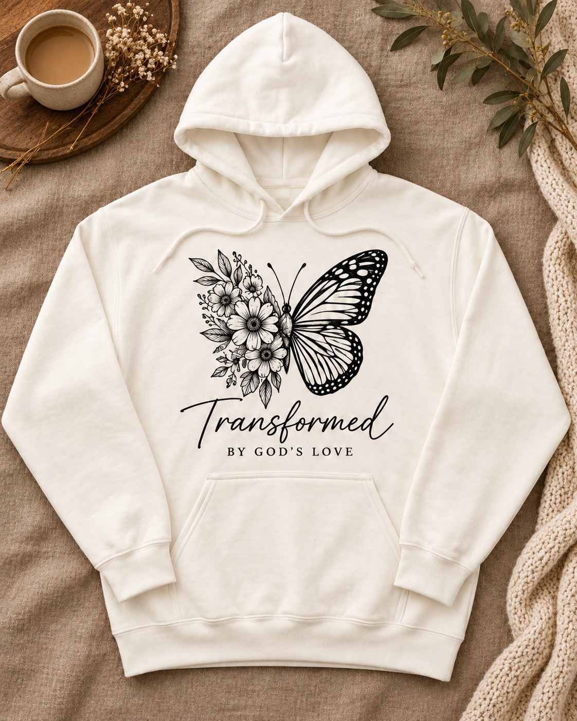 Hoodie fabric and finish detail