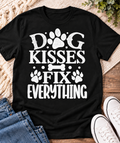 Dog Kisses Fix Everything Dog Lover Oversized Graphic T-Shirt