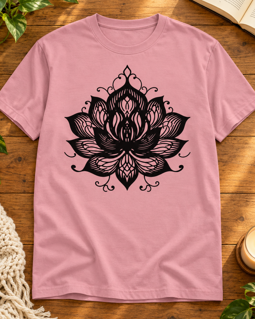 Black Lotus Regular Fit Graphic T-Shirt