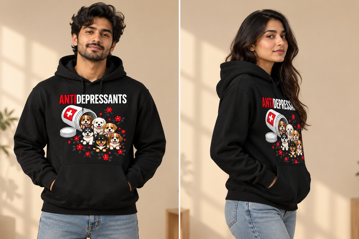 Unisex regular hoodie fit illustration