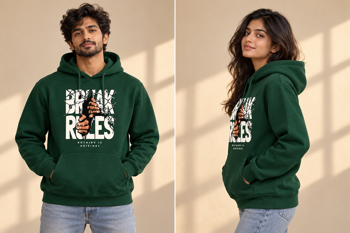 Unisex regular hoodie fit illustration