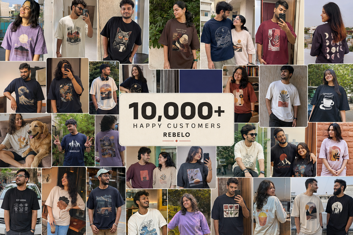 REBELO community collage celebrating 10,000+ happy customers