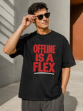 Offline Is a Flex Oversized Graphic T-Shirt