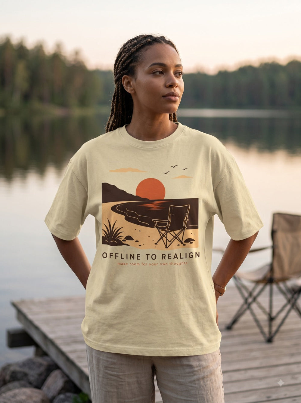 Offline to Realign Oversized Graphic T-Shirt