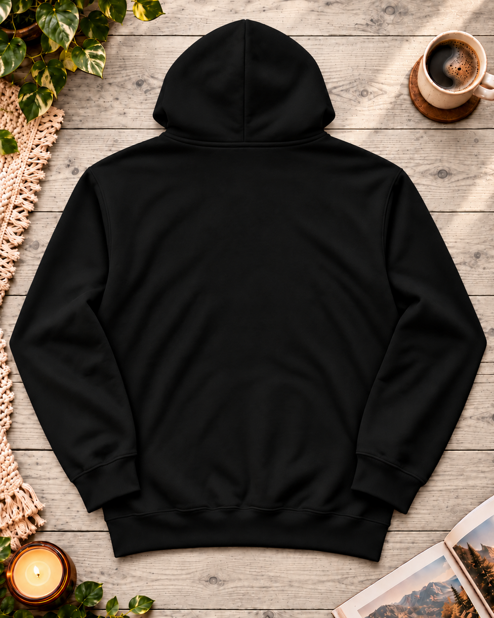 Crimson Roses Sleeve Graphic Hoodie