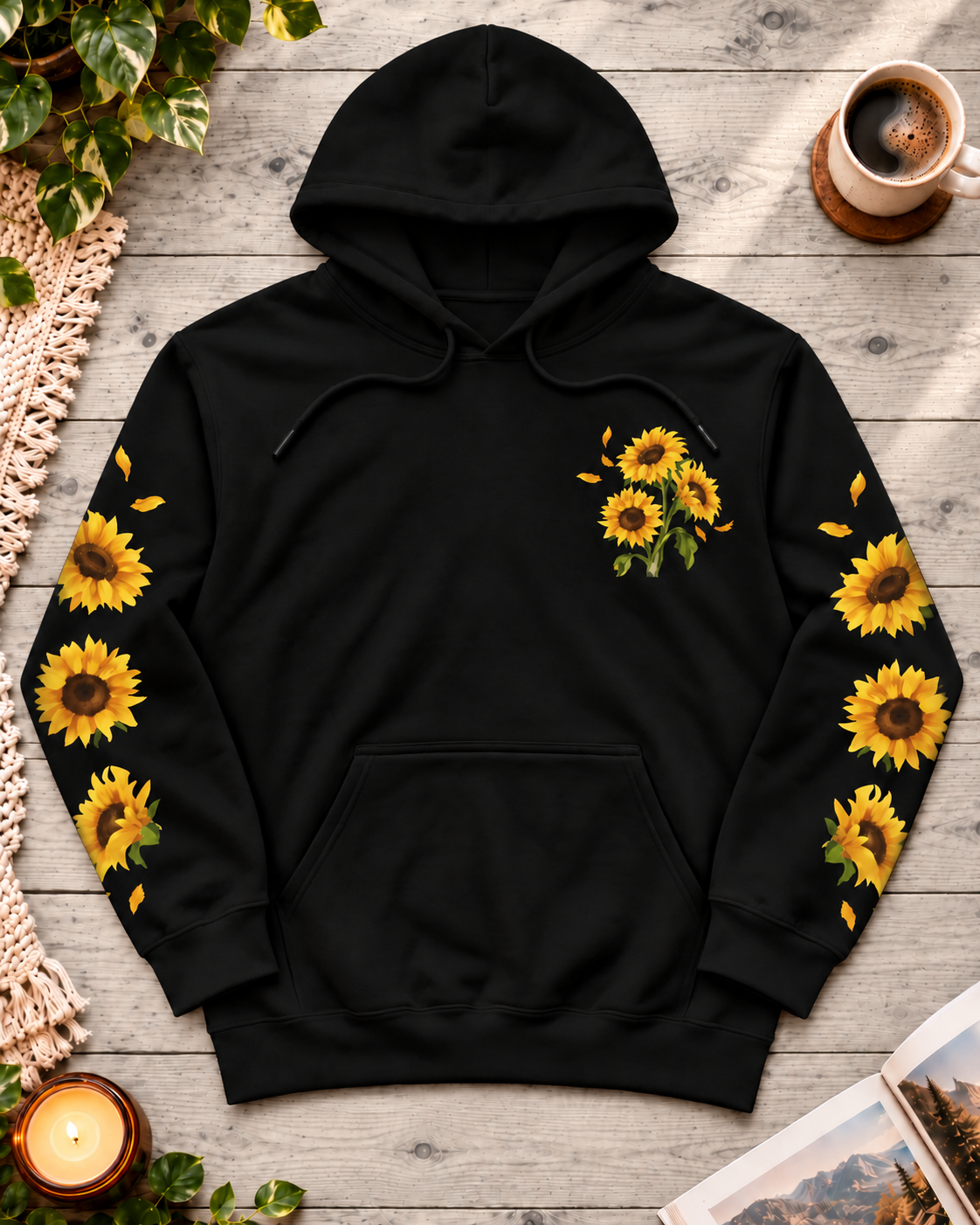Hoodie fabric and finish detail
